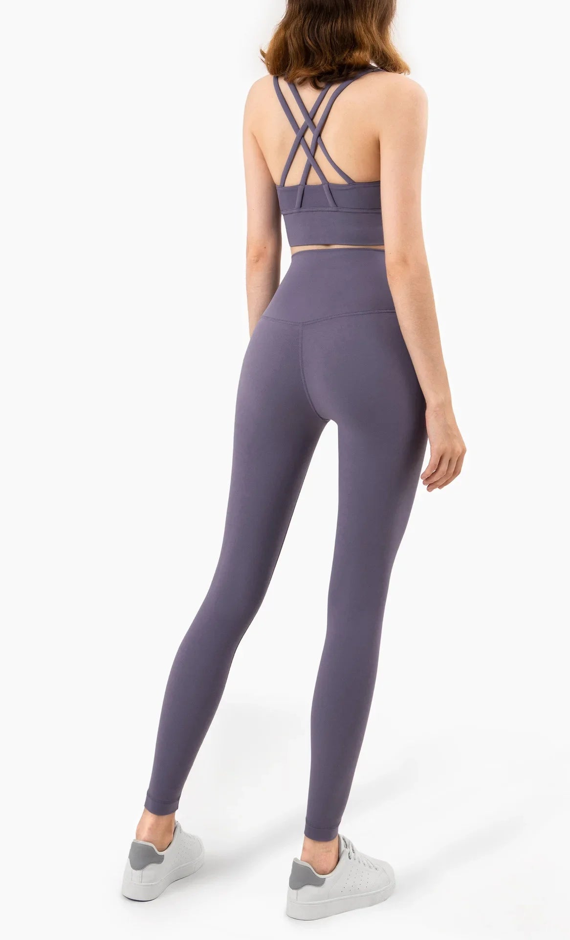 Cross-Back Sports Bra & High-Waist Leggings
