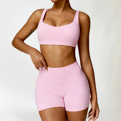 Long Sleeve Crop Top & High-Waist Leggings