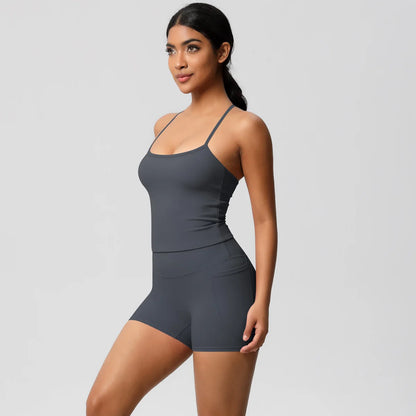 Quick Drying Brushed Sling Yoga Shorts