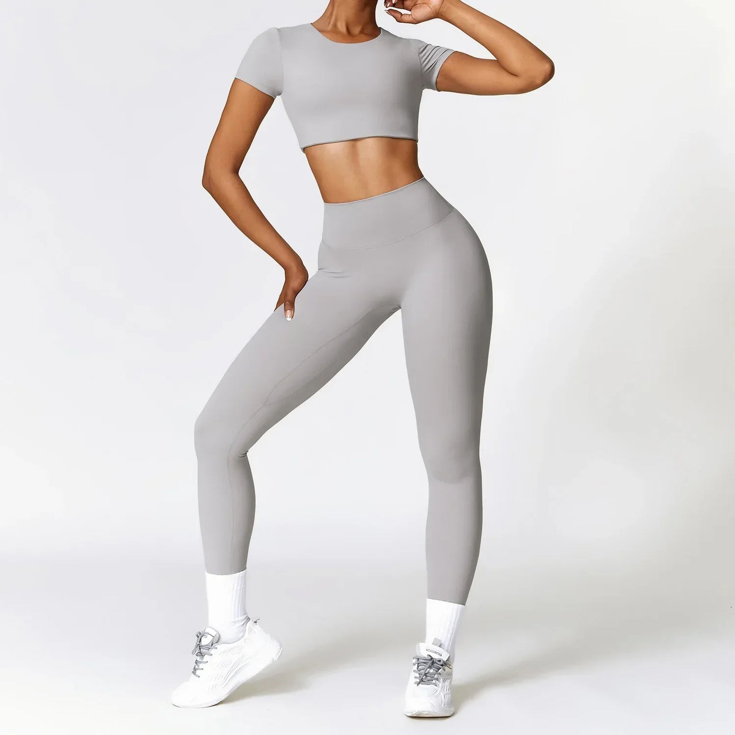 High Waist Seamless Gym Set