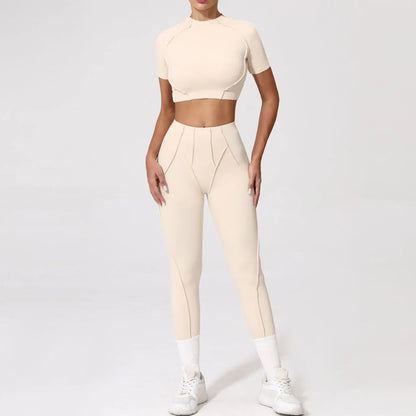High Waist Skinny Breathable Seamless Yoga Set