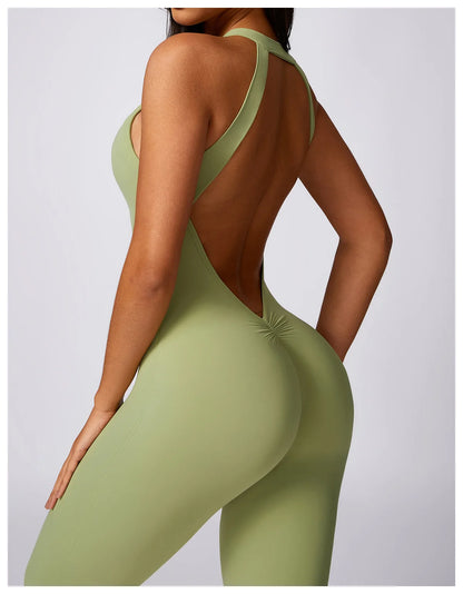 Backless Quick-Dry Yoga Jumpsuit