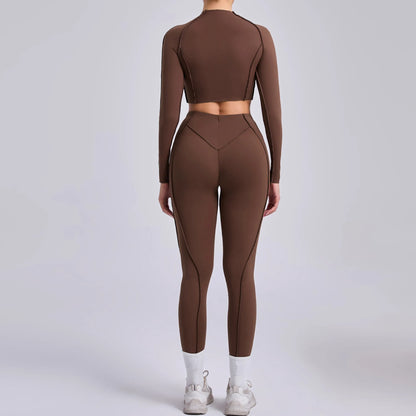 High Waist Skinny Breathable Seamless Yoga Set