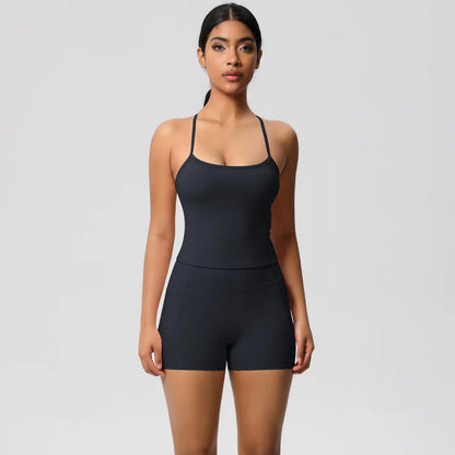 Quick Drying Brushed Sling Yoga Shorts