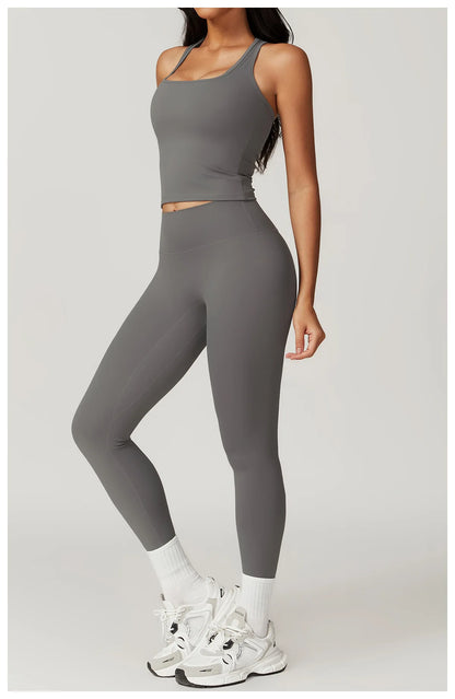 Short Sleeve Female Yoga Short Skirt Tracksuit