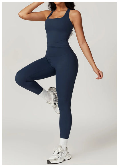 Short Sleeve Female Yoga Short Skirt Tracksuit