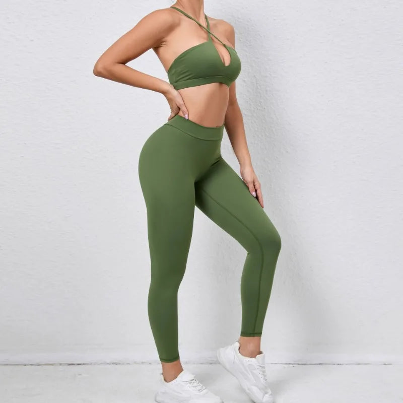 Beauty Back Bra Hip-lifting Nude Feel Pants Set