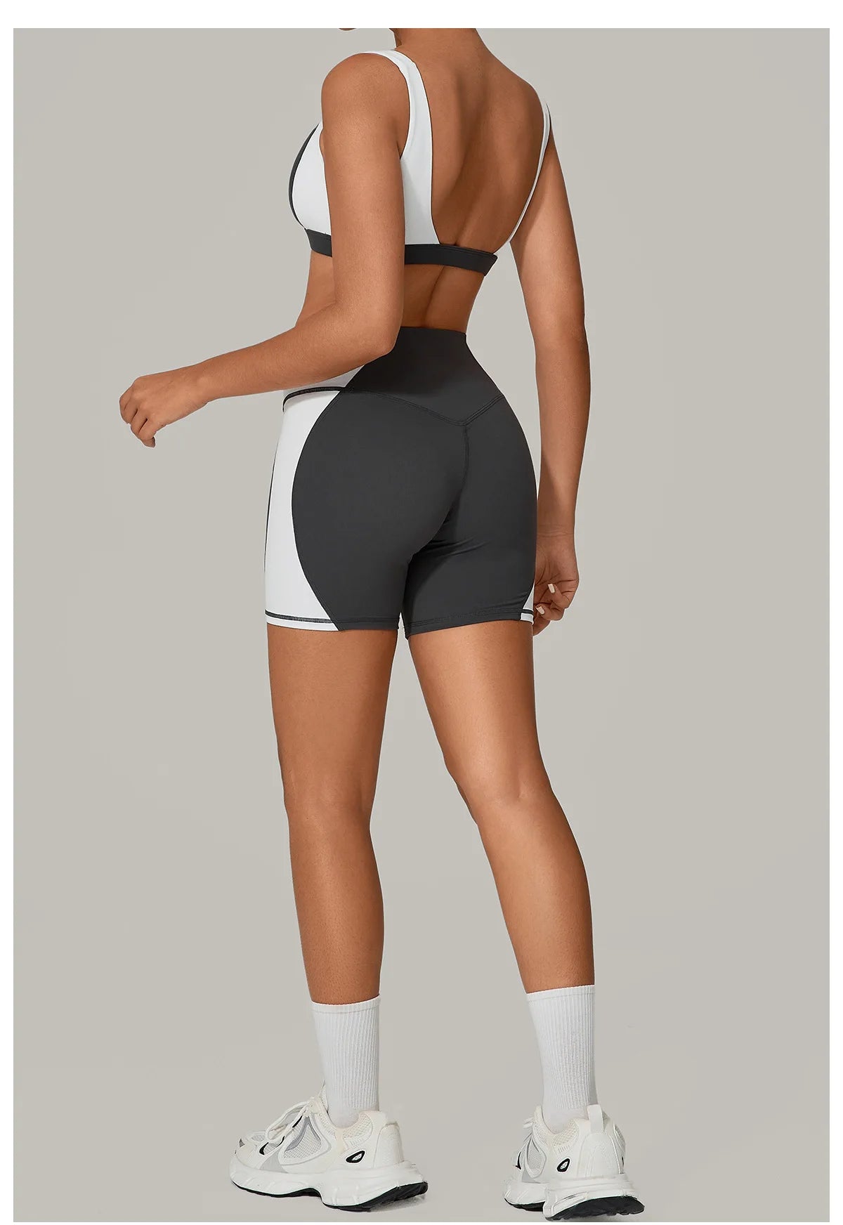 Women's Spliced Sports High Waist Yoga Set