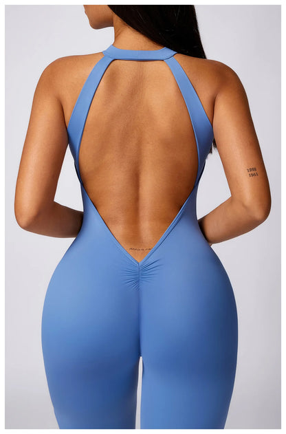Backless Quick-Dry Yoga Jumpsuit