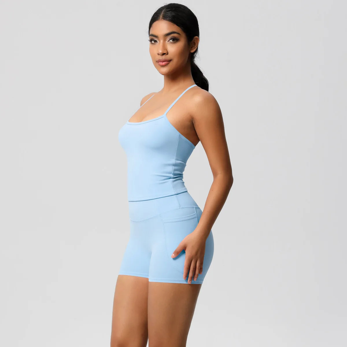 Quick Drying Brushed Sling Yoga Shorts