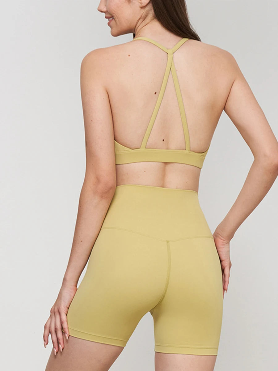 Breathable Shockproof Vest High Waist Shorts