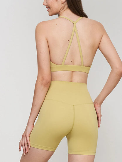 Breathable Shockproof Vest High Waist Shorts
