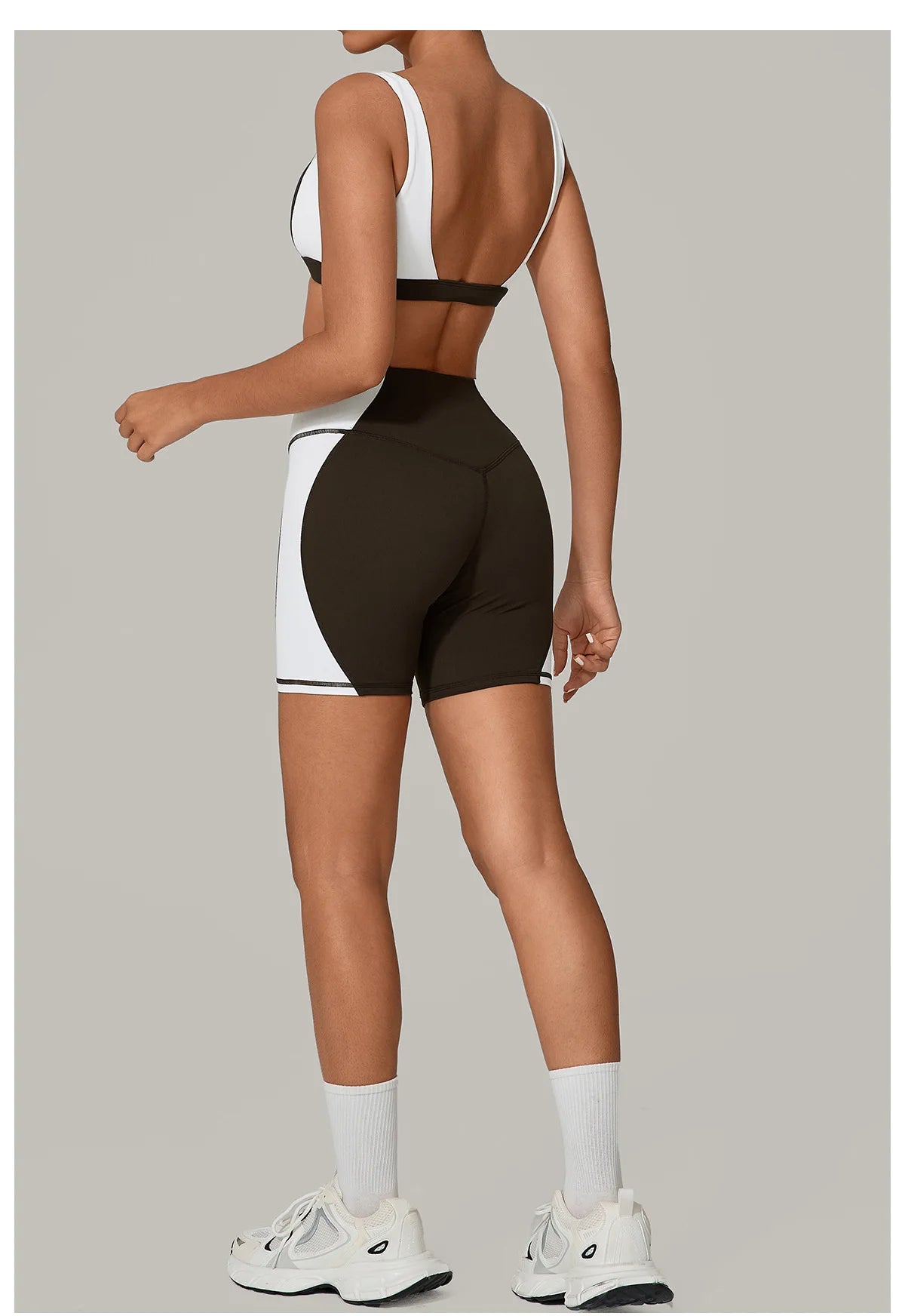Women's Spliced Sports High Waist Yoga Set