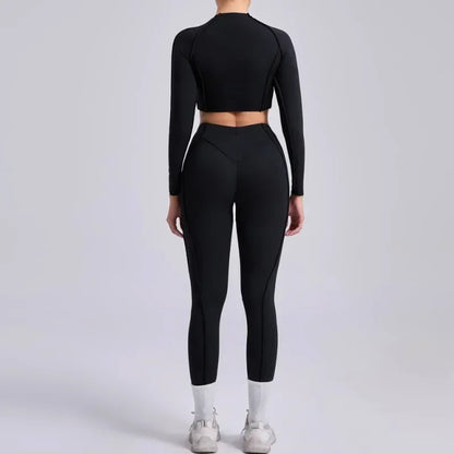 High Waist Skinny Breathable Seamless Yoga Set