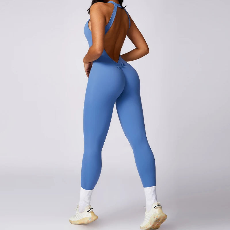 Backless Quick-Dry Yoga Jumpsuit
