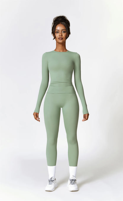 High Waist Seamless Gym Set