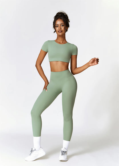 High Waist Seamless Gym Set