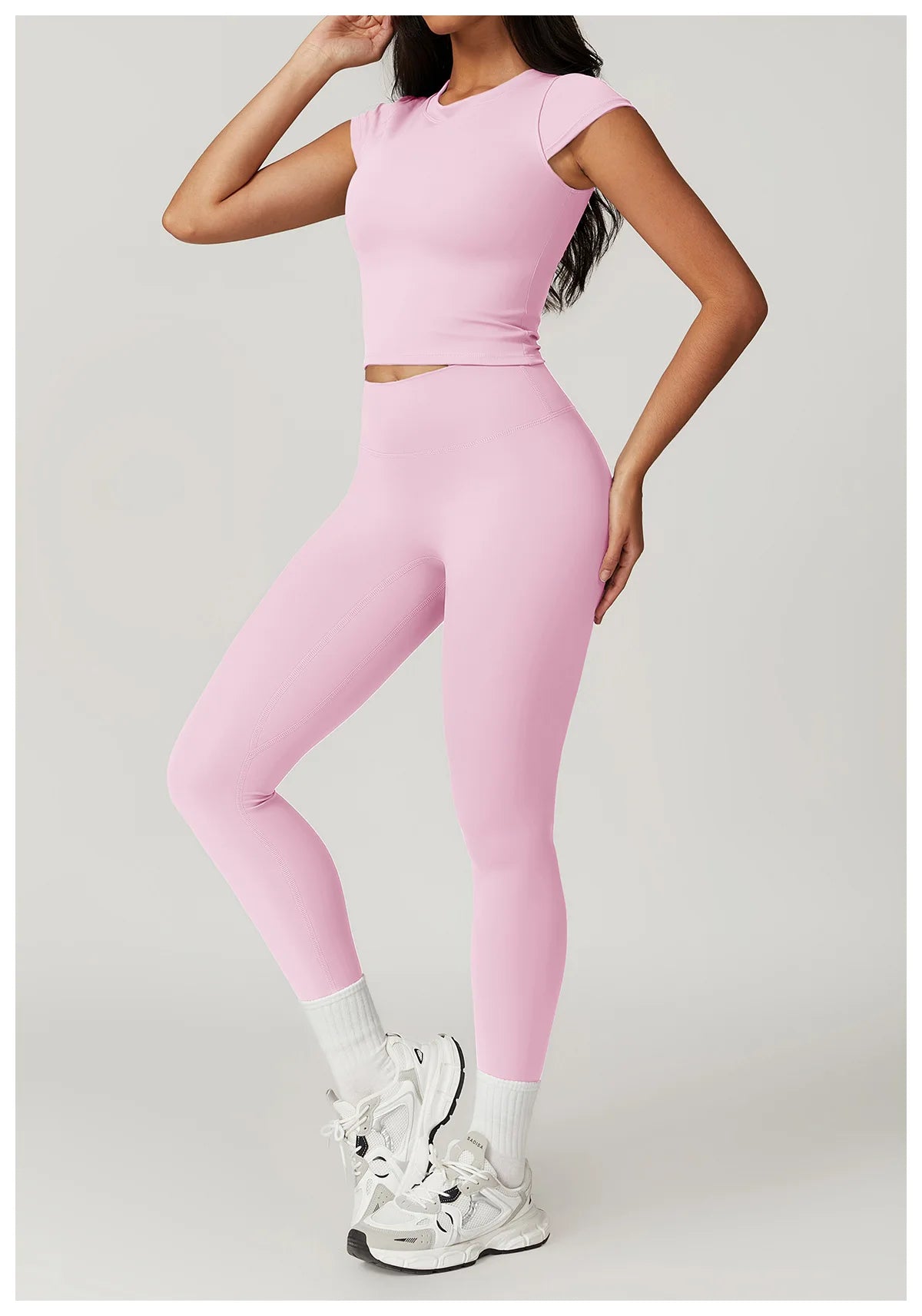 Short Sleeve Female Yoga Short Skirt Tracksuit