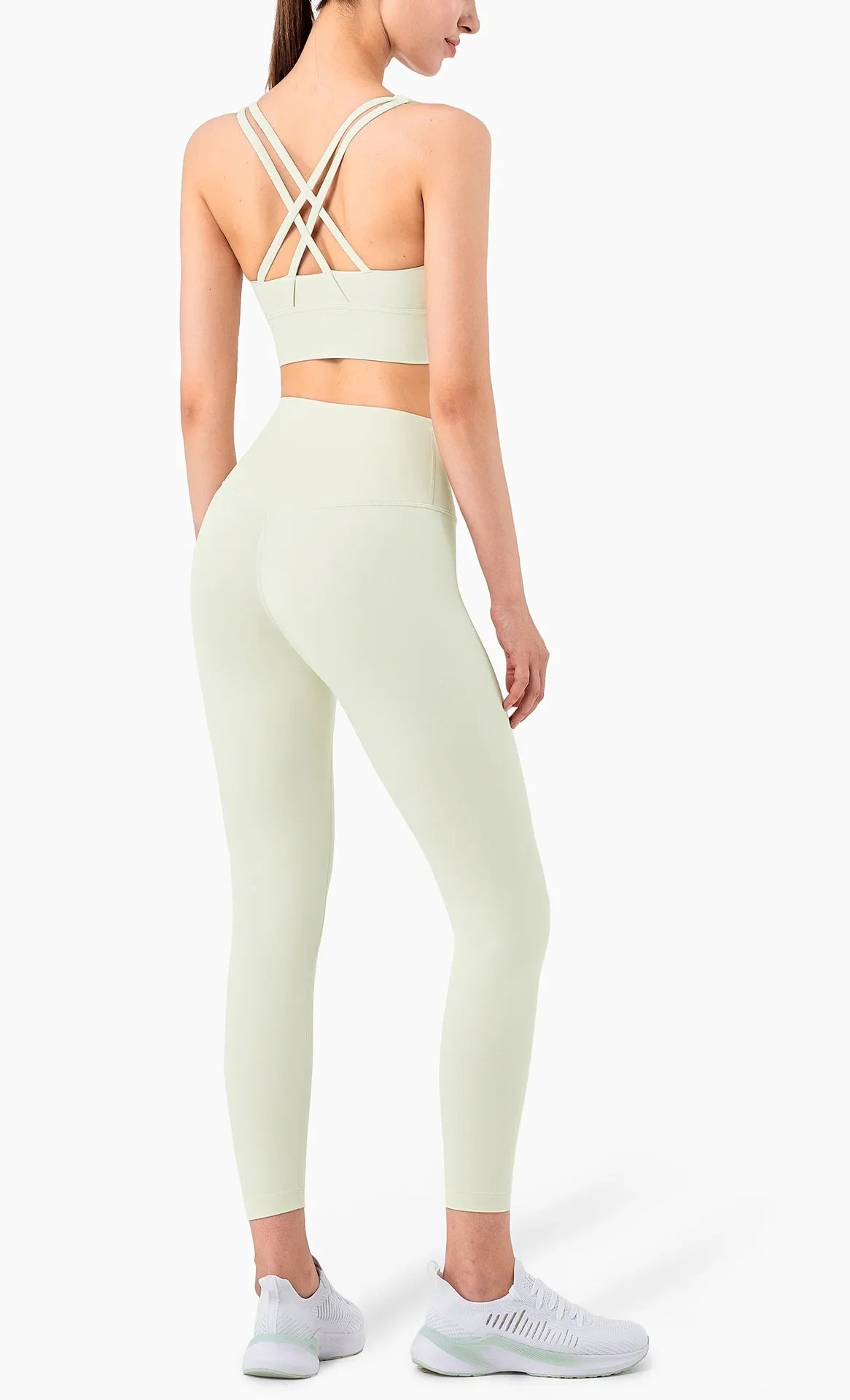 Cross-Back Sports Bra & High-Waist Leggings