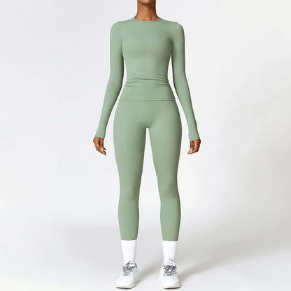 High Waist Seamless Gym Set