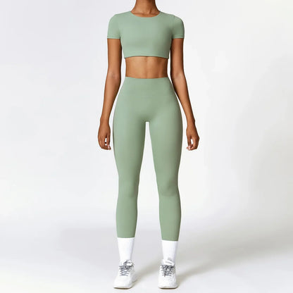 High Waist Seamless Gym Set