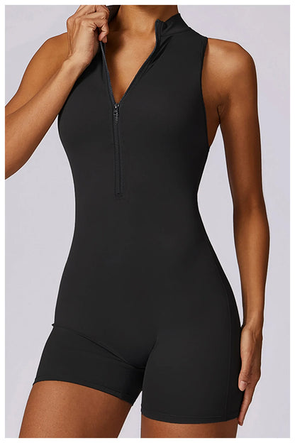 Scrunch Sporty Short Jumpsuit with Bar Suit