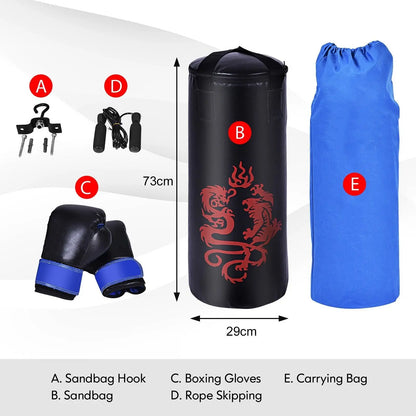 5 PCS Kids Punching Bag Set