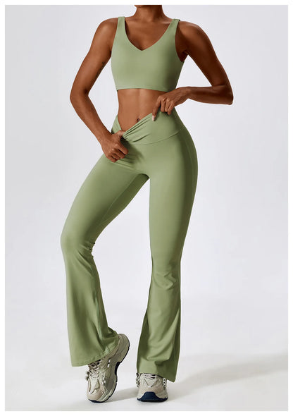 2-Piece Women Tracksuit Yoga Set
