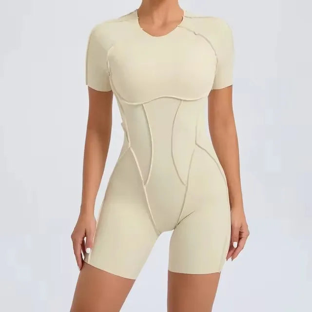 Athletic Wear Padding One-Piece Women Gym Jumpsuit