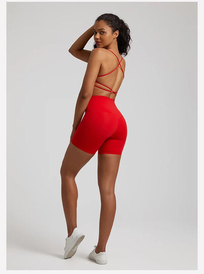 High Stretch Backless Sport Bra Suits Yoga Set