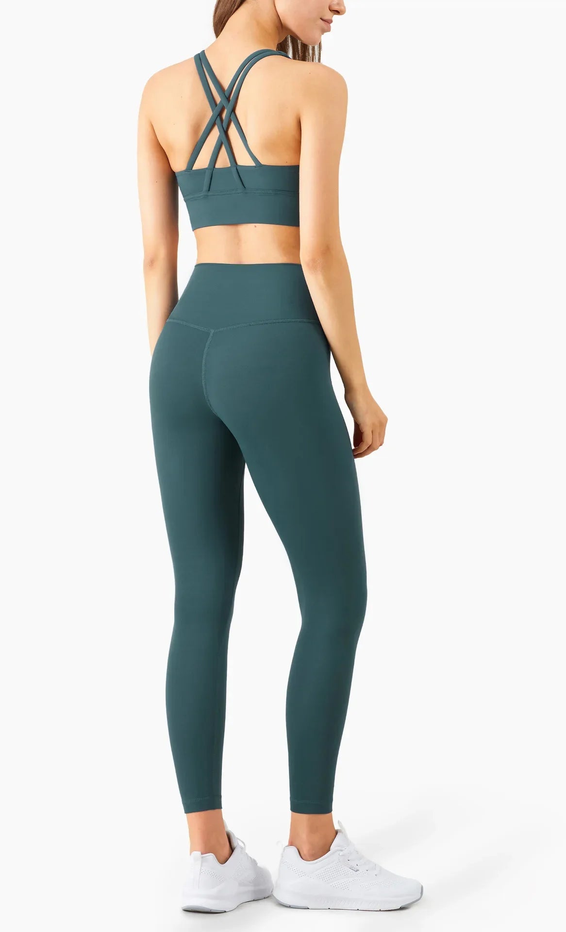 Cross-Back Sports Bra & High-Waist Leggings