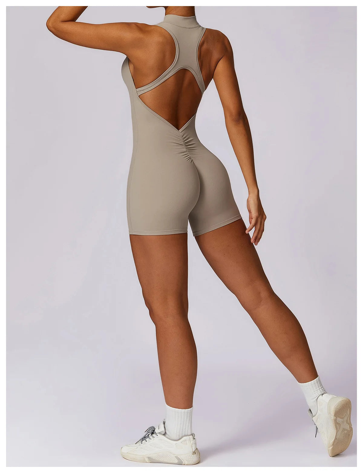 Scrunch Sporty Short Jumpsuit with Bar Suit