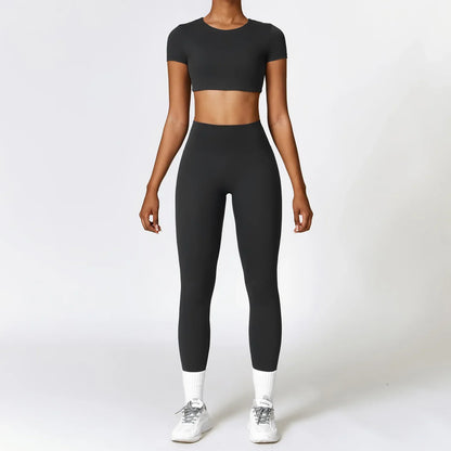 High Waist Seamless Gym Set
