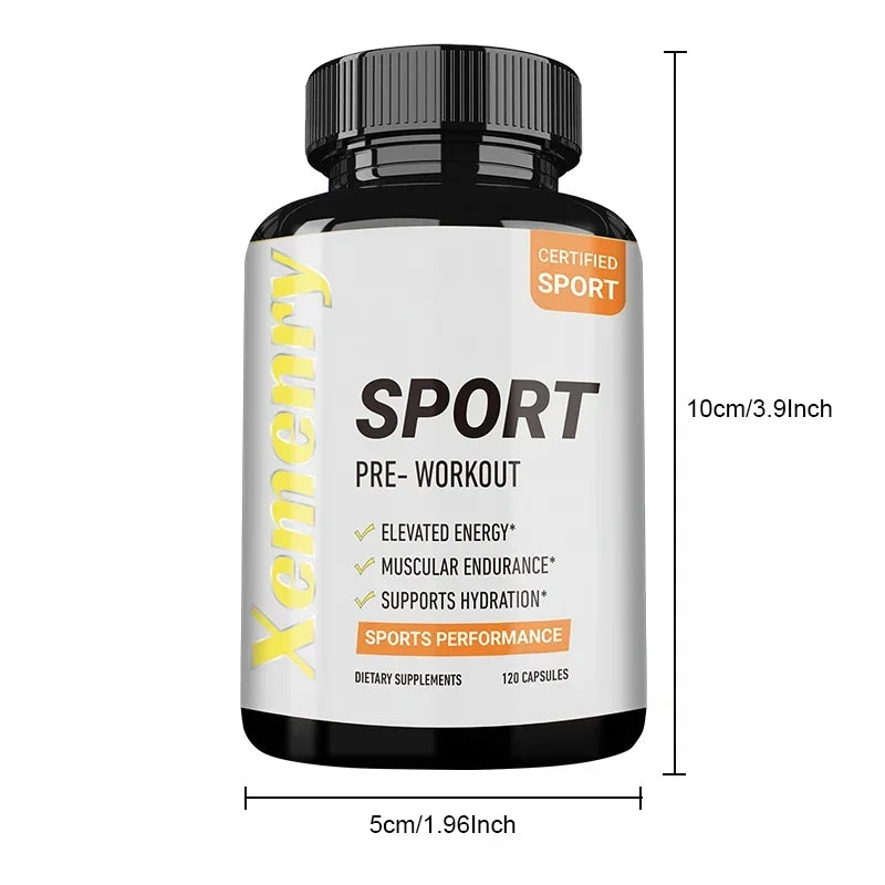 Sport Pre Workout Supplement 120 Capsules