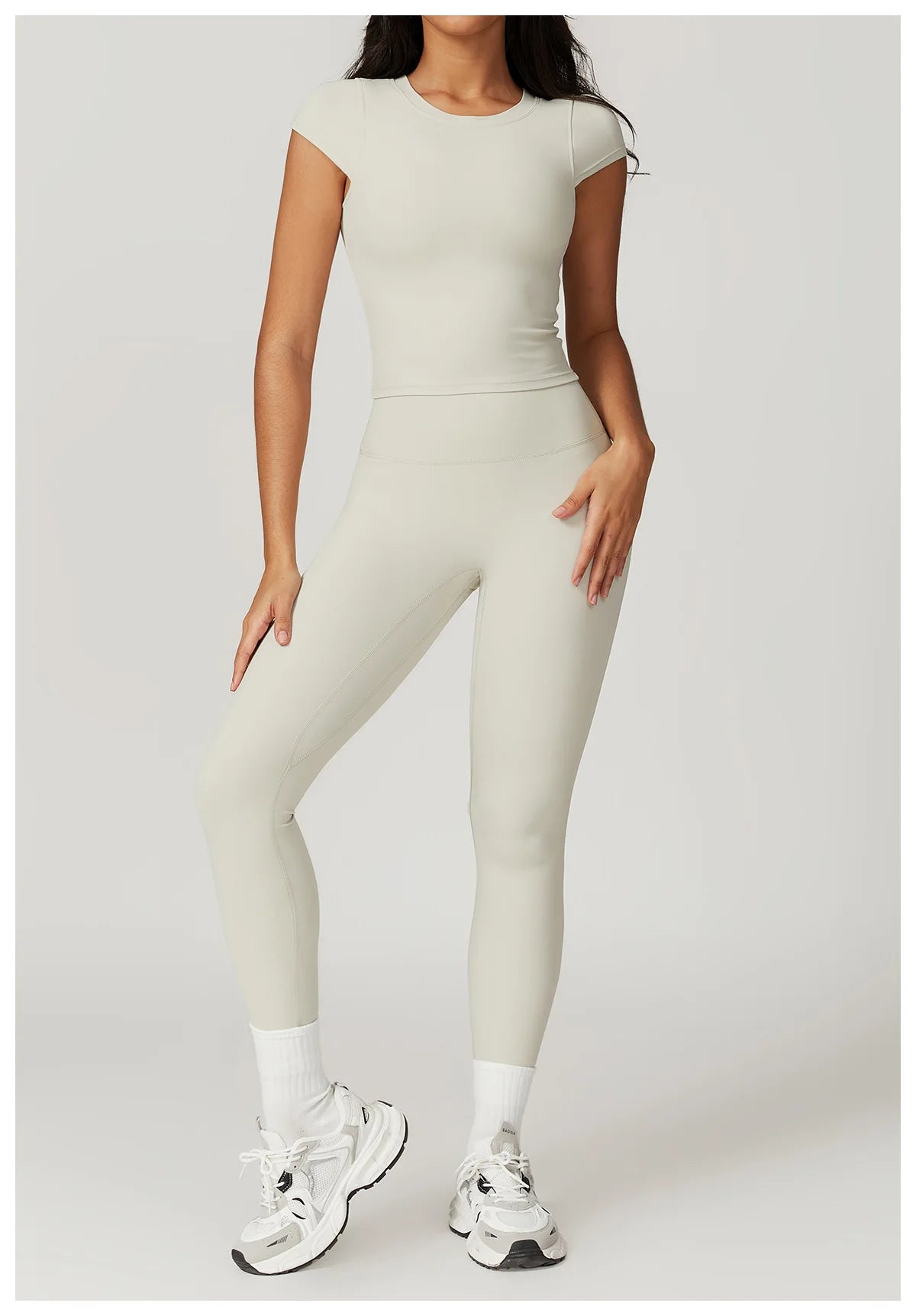 Short Sleeve Female Yoga Short Skirt Tracksuit