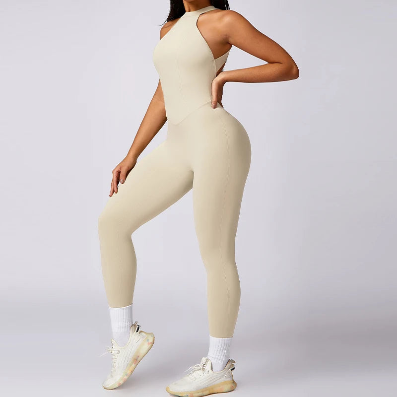Backless Quick-Dry Yoga Jumpsuit