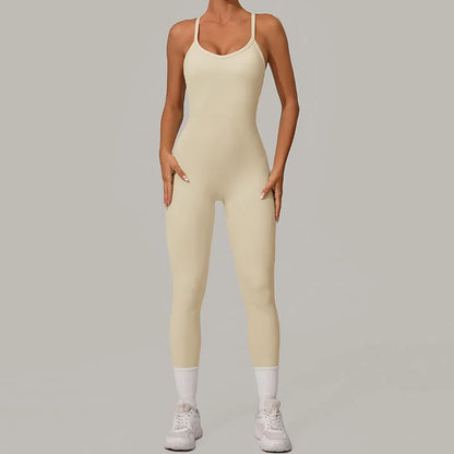 U-Neck Adjustable High-Waisted One Piece Bodysuit