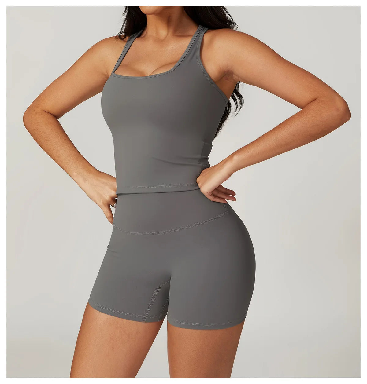 Short Sleeve Female Yoga Short Skirt Tracksuit
