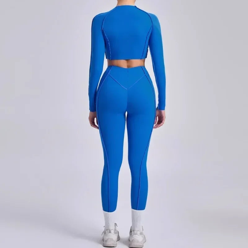 High Waist Skinny Breathable Seamless Yoga Set