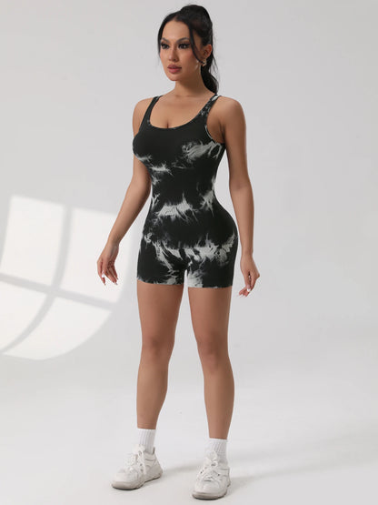 Backless Sleeveless Gym Jumpsuit