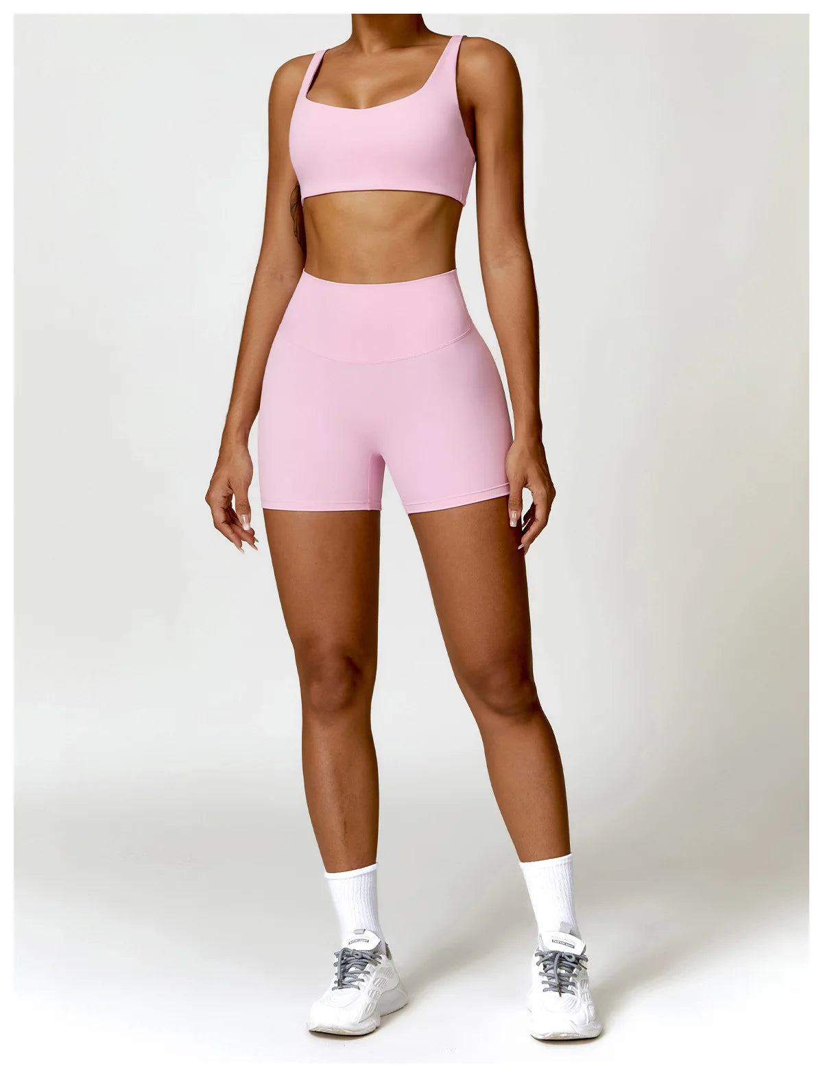 Long Sleeve Crop Top & High-Waist Leggings