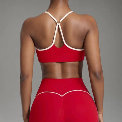 Seamless High Elasticity Yoga Bra Pants Set