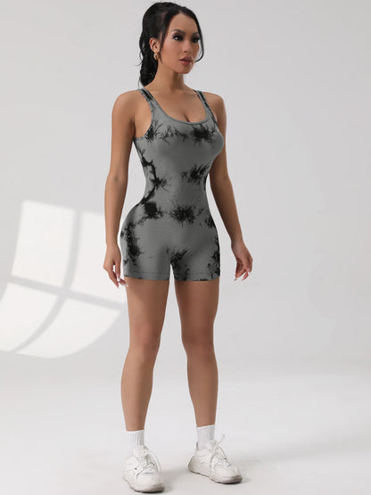 Backless Sleeveless Gym Jumpsuit