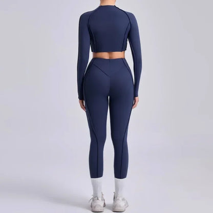 High Waist Skinny Breathable Seamless Yoga Set