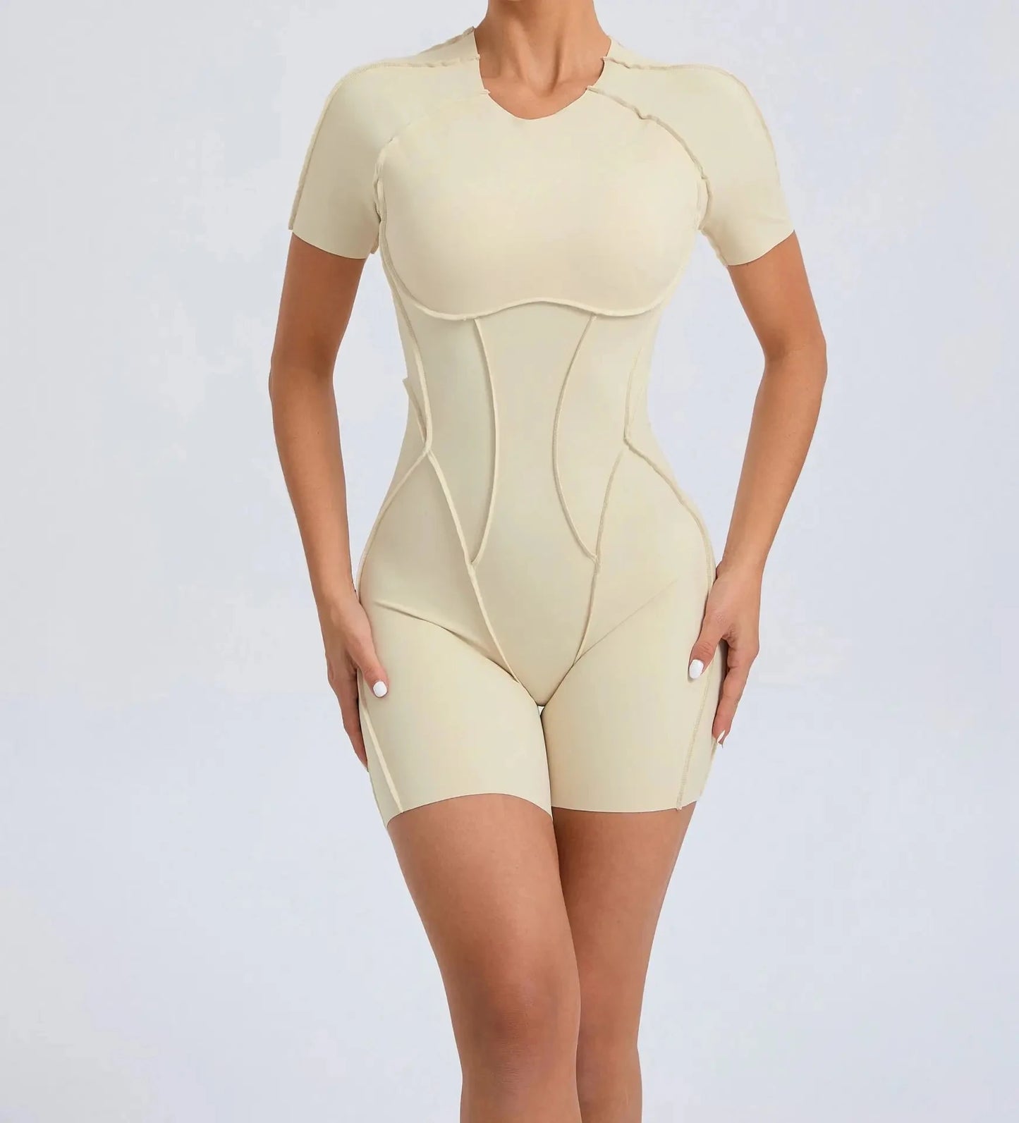 Athletic Wear Padding One-Piece Women Gym Jumpsuit