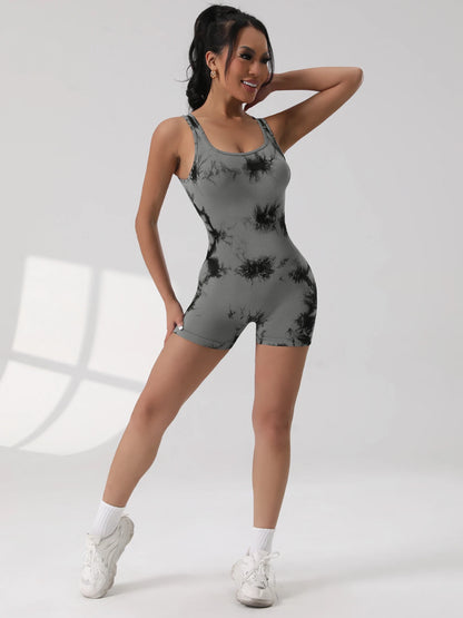 Backless Sleeveless Gym Jumpsuit