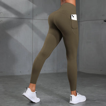 High-Waisted Yoga Pants with Pockets