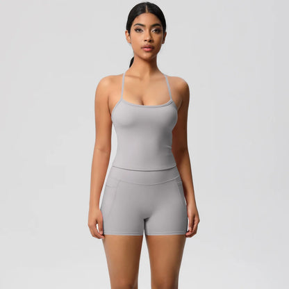 Quick Drying Brushed Sling Yoga Shorts