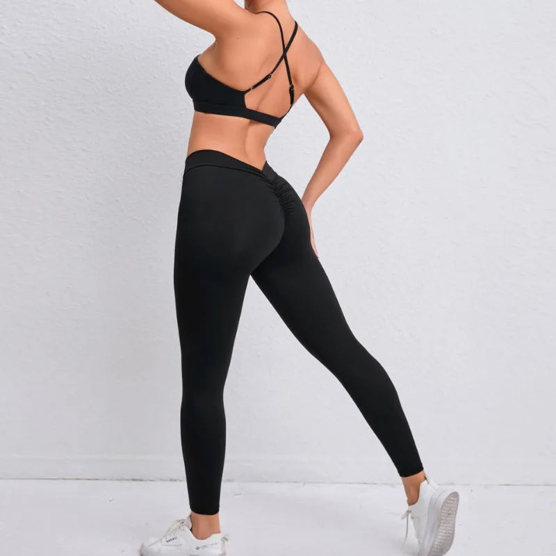 Beauty Back Bra Hip-lifting Nude Feel Pants Set