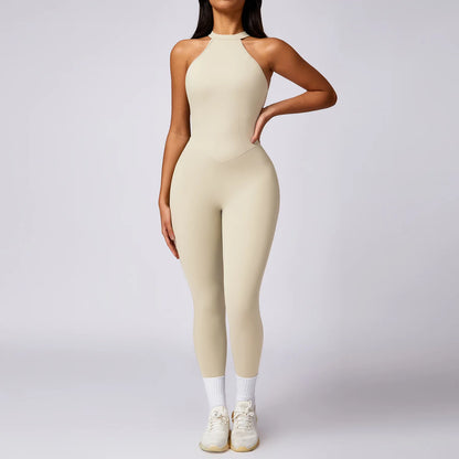 Backless Quick-Dry Yoga Jumpsuit